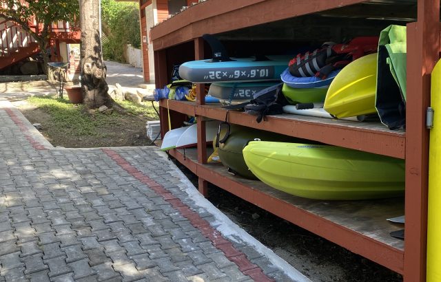 Property – kayak storage area